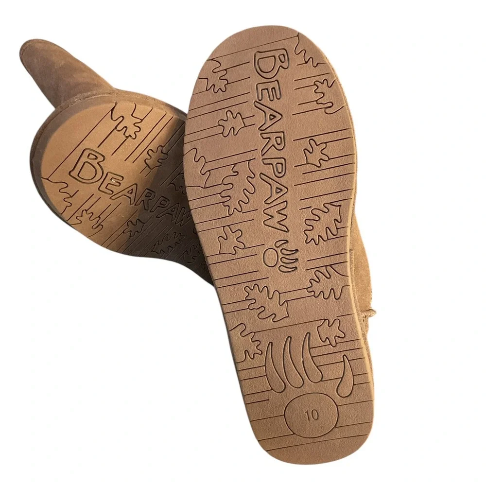 Bearpaw Women's Eva Short Hickory Winter Boots Size 10 Warm Cozy‎
